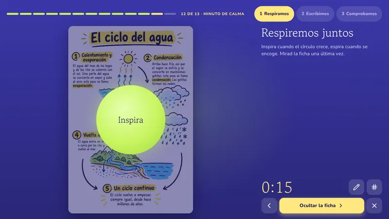 Minuto de calma: El ciclo del agua