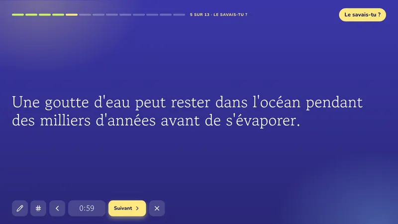 Le saviez-vous ?: Le cycle de l'eau