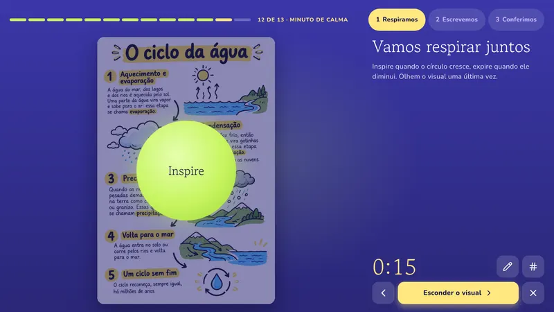 Minuto de calma: O ciclo da água