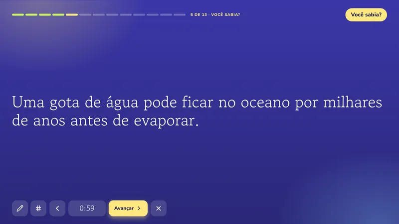 Você sabia?: O ciclo da água