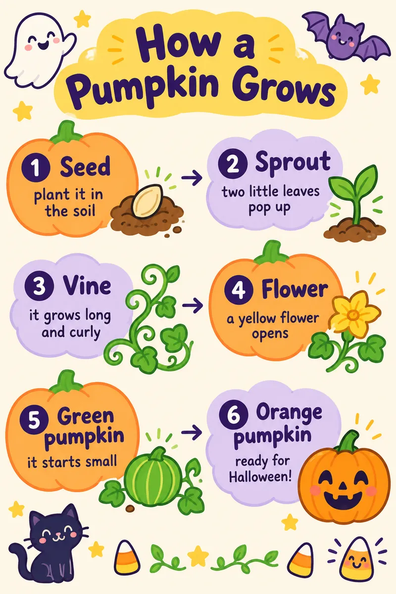 How a Pumpkin Grows