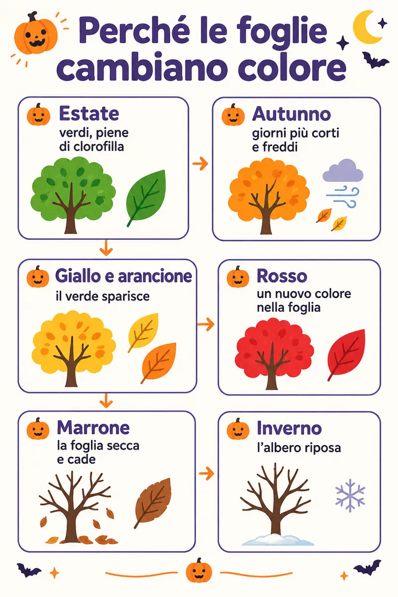 Perché le foglie cambiano colore