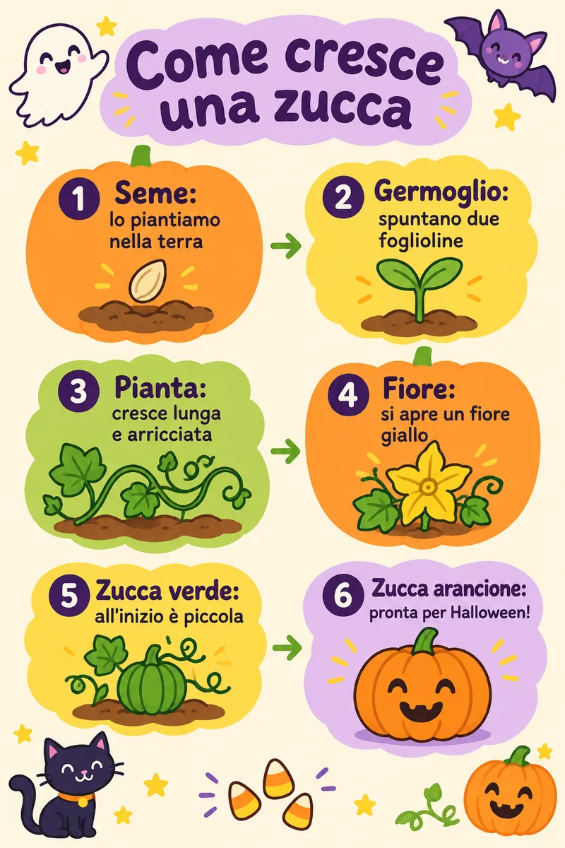 Come cresce una zucca